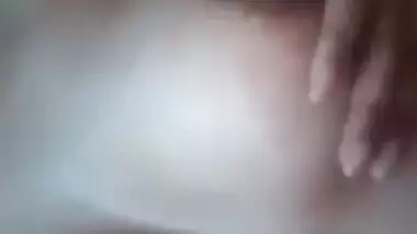 Beautiful girl showing tits on cam for her boyfriend