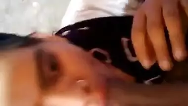 Indian girl Sucking cock of neighbours