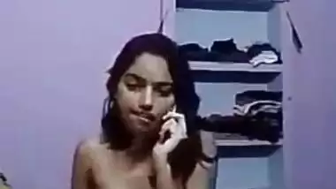 Sexy Indian girl Fingering Selfie