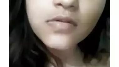 Busty BD girl boobs show on VC for her boyfriend