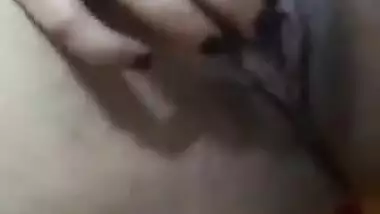 Horny desi girl masturbating with finger