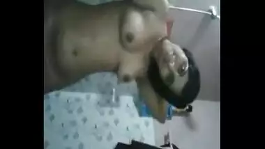 Horny Indian teen strips on webcam for lover