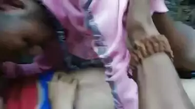Shy village indian girl fucking with her classmates in the outdoor XXX