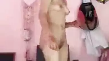 Cute Indian college girl stripping clothes on boyfriends request
