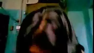 Young Indian guy having sex with his desi maid when alone at home