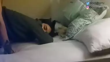 Under The Sheets - Teen Anal Doggystyle Sex