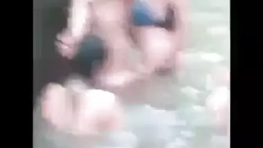 Desi horny teens having fun in the river