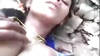 Hot Telugu Wife Banged Outside Her Home