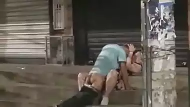 Desi Lovers fucking on street