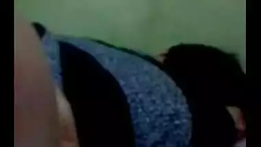 Shy girlfriend exposing body first time