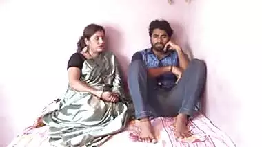 Satin Silk Saree Aunty Romance
