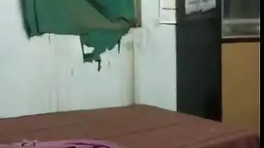 Local Desi maid nude blowjob sex with show owner