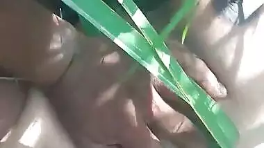 Desi village bhabi fucking on field
