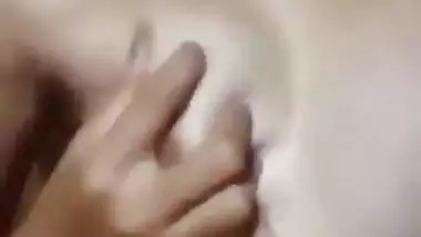 Cute teen open her dress