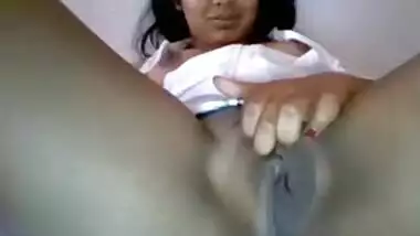 Beautiful Indian Wife touching Juicy Pussy