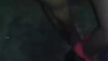 Desi village girl ready for fucking with lover at night