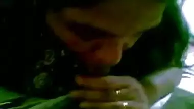 Uncut dick blowjob by mature aunty