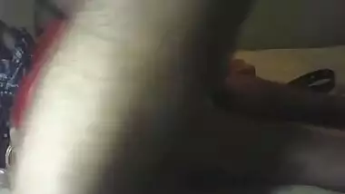 Indian wife with tied hands by her hubby having...