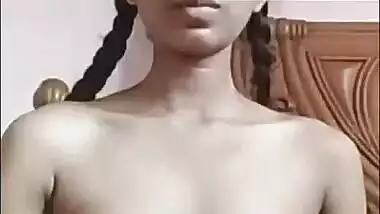 Bangladeshi cute girl showing her small boobies