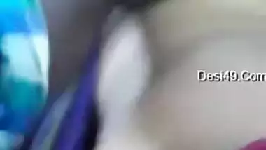 Horny Desi hubby makes XXX video of touching his wife's nude tits