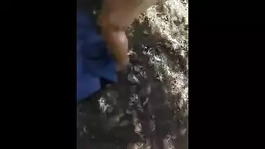Desi young nepali couple sucking and fucking outdoor