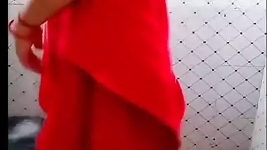 Hot Bhabhi Bathing In Panty Showing Her Ass