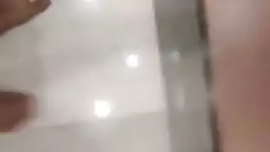 Hubby films Desi wife's XXX hot underwear blown all over the room