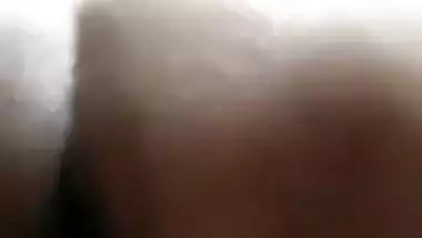 Kinky Indian girl showing her black pussy