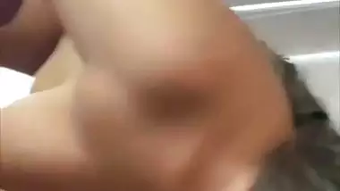Young big boob girl gives a desi blowjob to her lover