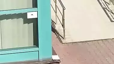 Naughty Young Babe Getting Horny in University & Stated Rubbing her Pussy