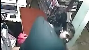 Beautiful Lady gets her Ass Grabbed by Senior Staff & Fucking after everyone gone