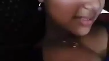 Pressing Boobs Of Hot And Horny Desi Girlfriend