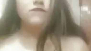 Naughty Bengali busty bitch teasing with her big milky boobs