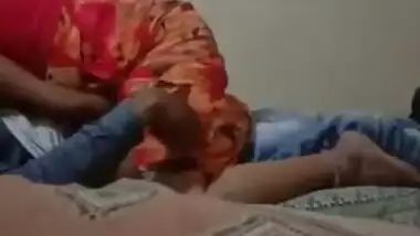 Cheating Desi wife in dress rides XXX buddy's penis in MMS video