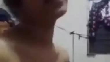 Shy Desi Girl Shows Her Boobs