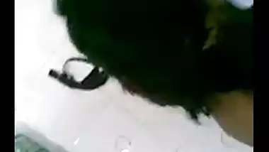 South Indian young girl with her boss in hotel room