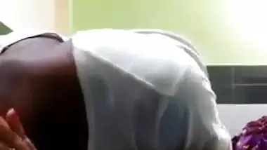 Lonely housewife sex with neighbor after a deep blowjob