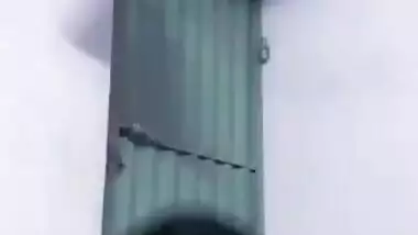 Indian GF saying soryy to BF with a topless show