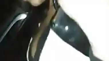 Indian broad in the car 