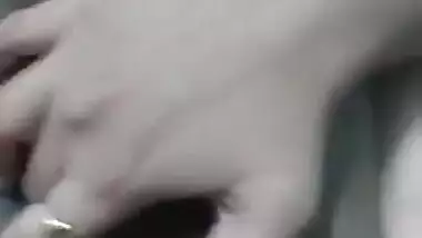 Booby girl selfie video show of her big boobs and fat pussy