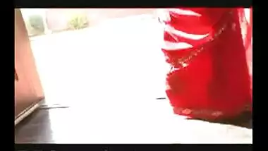 Indian Model On Lovely Red Saree