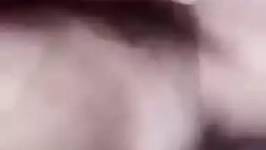 Young girl making video for lover