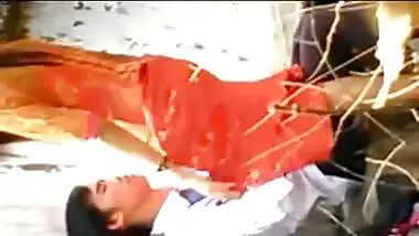 HD sex movie of a youthful pair enjoying a quick outdoor fuck