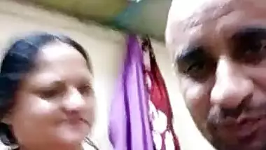 Horny Indian Wife Nude Dance and Huby Boob sucking with Clear Hindi Audio