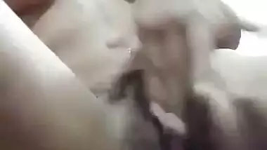 Horny teen Desi girl fingering naked pussy