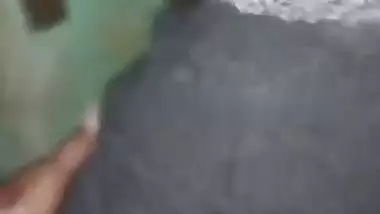 Village lady shows her naked boobs and butt for cash