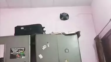 Sister changing dress caught on camera by brother