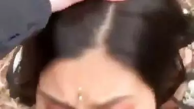 Hyderabad lady enjoys Indian blowjob sex in jungle