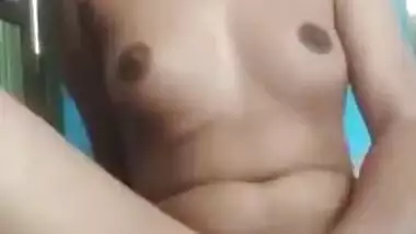 Beautiful horny Desi girl masturbating her XXX pussy with dildo