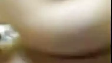 Naughty Desi Bhabhi rubs XXX twat during video call with secret lover